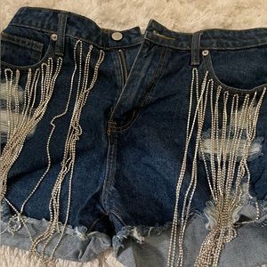 Beaded shorts